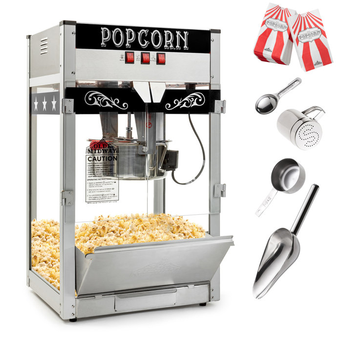 Olde Midway Commercial Tabletop Popcorn Machine Wayfair